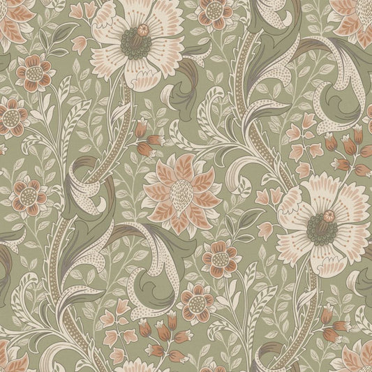 Purchase 4191-83014 Chesapeake Wallpaper, Liora Green Floral Trail - Kitchen & Bath