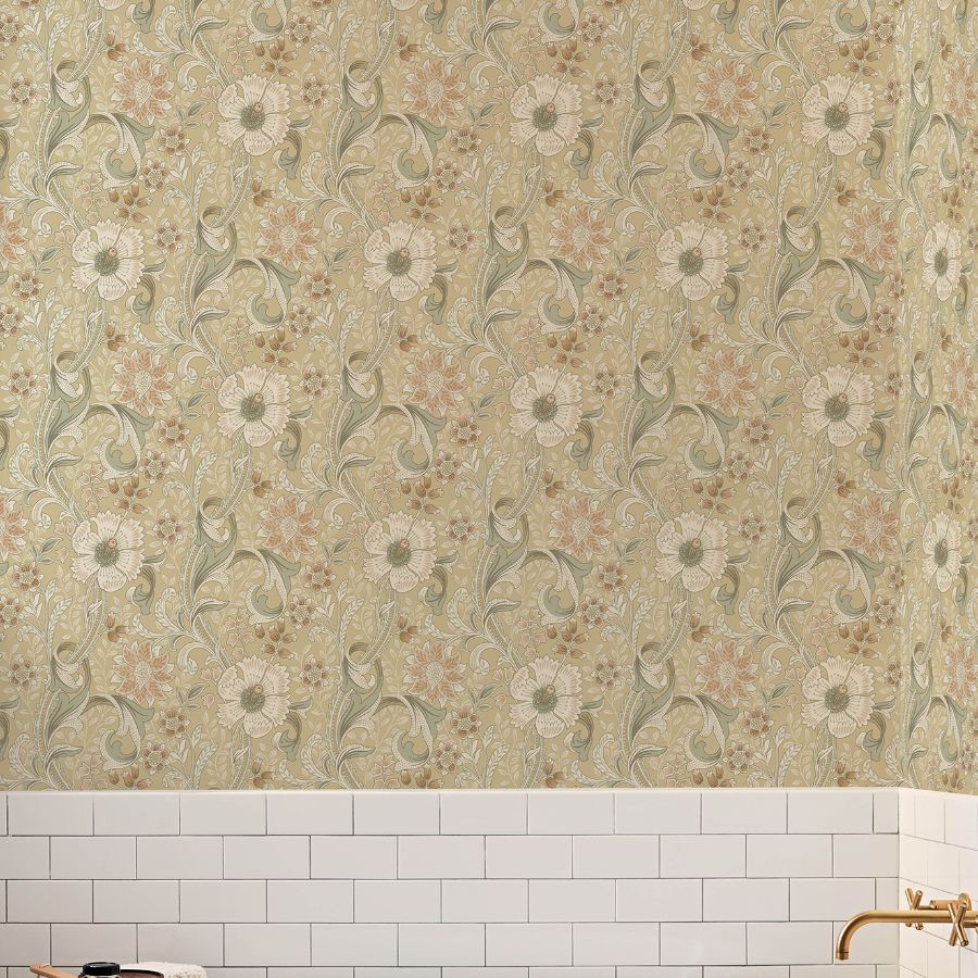 Purchase 4191-83016 Chesapeake Wallpaper, Liora Butter Floral Trail - Kitchen & Bath12