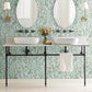 Purchase 4191-83018 Chesapeake Wallpaper, Laverne Aquamarine Wildflowers - Kitchen & Bath12