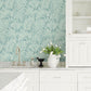 Purchase 4191-83026 Chesapeake Wallpaper, Sonny Light Blue Fronds - Kitchen & Bath12