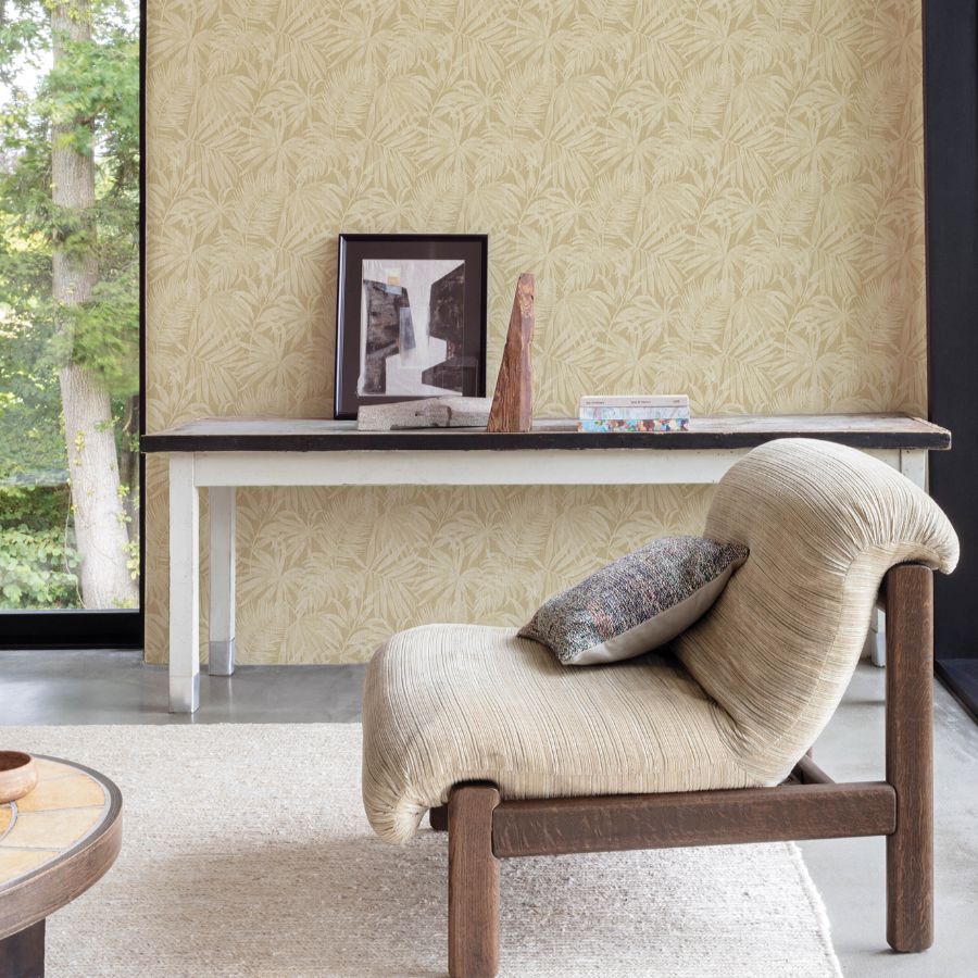Purchase 4191-83028 Chesapeake Wallpaper, Sonny Light Brown Fronds - Kitchen & Bath1