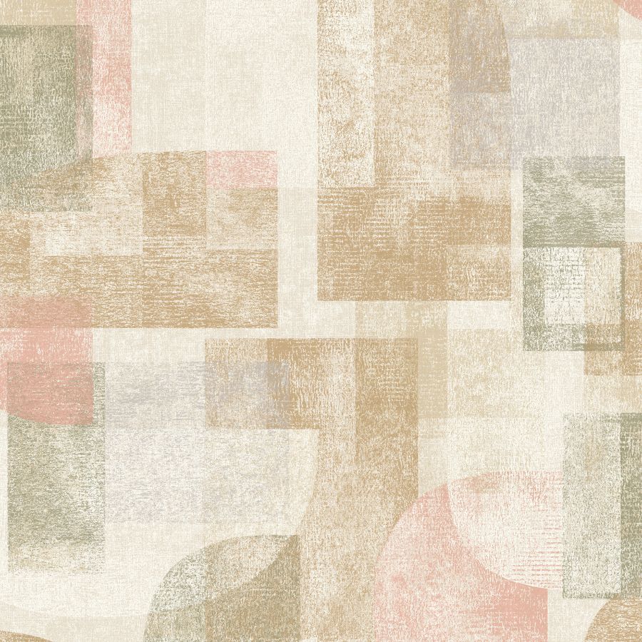 Purchase 4191-83032 Chesapeake Wallpaper, Cassandra Brown Block Geometric - Kitchen & Bath