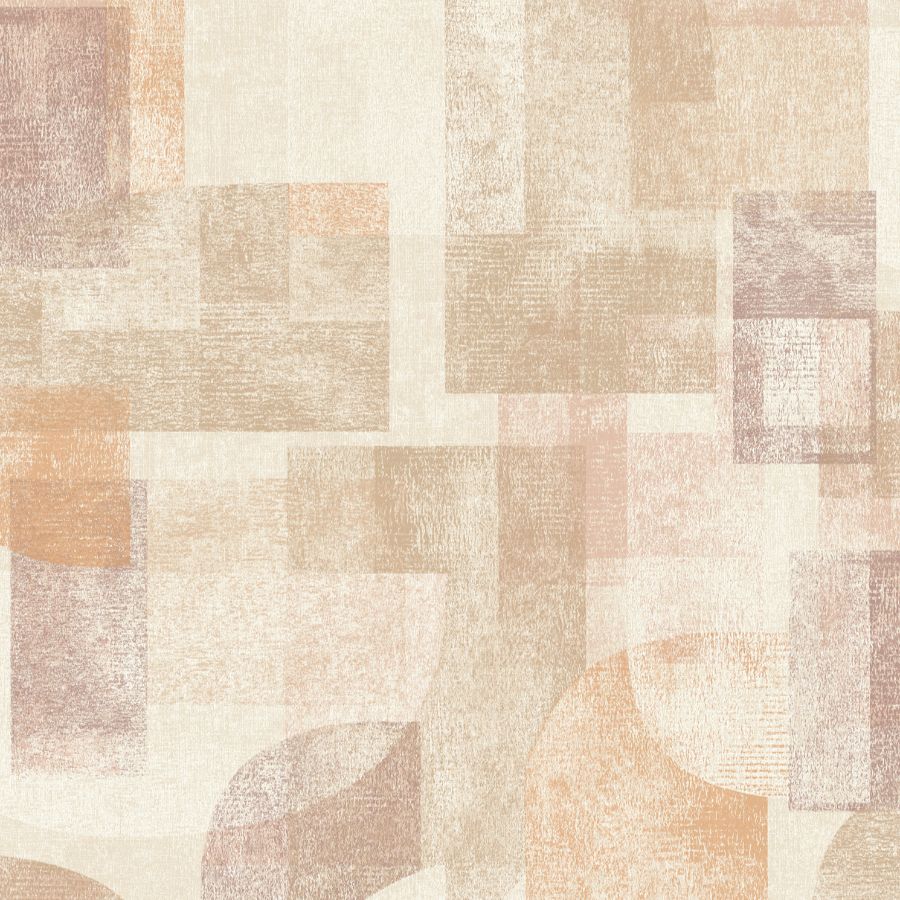 Purchase 4191-83033 Chesapeake Wallpaper, Cassandra Rust Block Geometric - Kitchen & Bath
