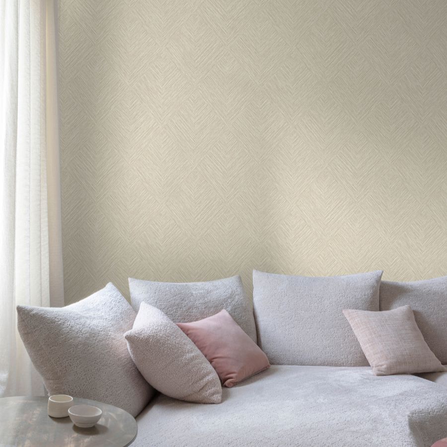 Purchase 4191-83045 Chesapeake Wallpaper, Hollis Taupe Textured Diamond - Kitchen & Bath1