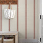 Purchase 4192-12464 Chesapeake Wallpaper, Linette Red Fabric Stripe - Plaid & Stripe1