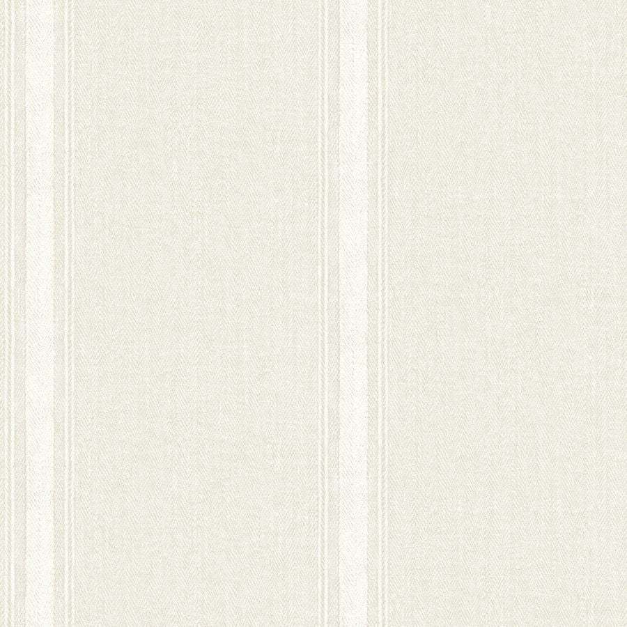 Purchase 4192-12465 Chesapeake Wallpaper, Linette Cream Fabric Stripe - Plaid & Stripe