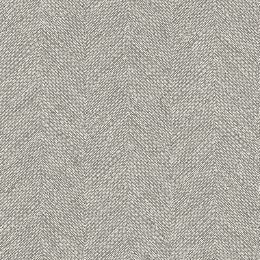 Purchase 4192-13674 Chesapeake Wallpaper, Caladesi Dark Grey Linen Chevron - Plaid & Stripe