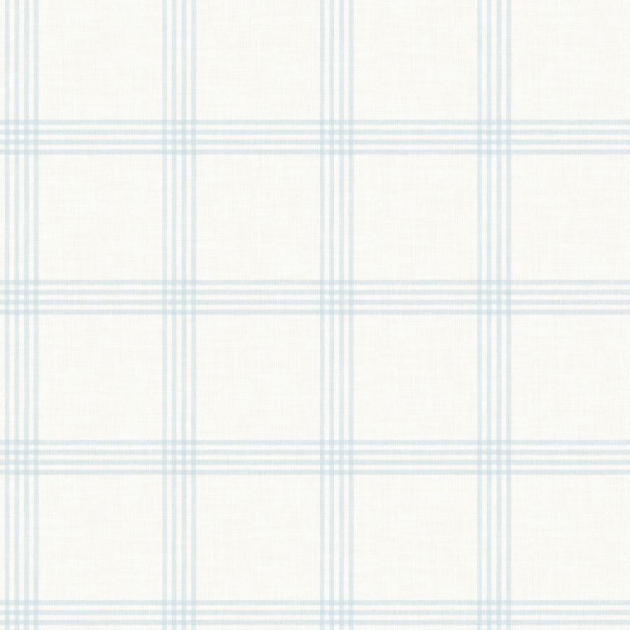 Purchase 4192-24475 Chesapeake Wallpaper, Twain Light Blue Plaid - Plaid & Stripe