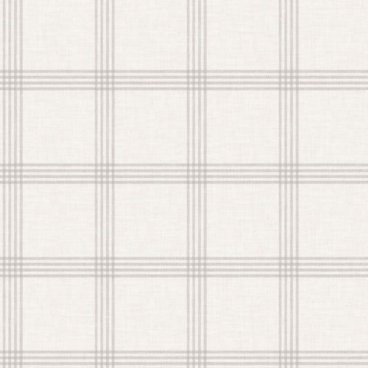 Purchase 4192-24478 Chesapeake Wallpaper, Twain Dove Plaid - Plaid & Stripe