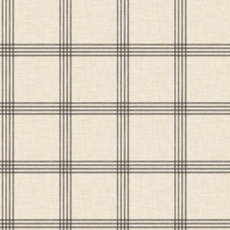 Purchase 4192-24479 Chesapeake Wallpaper, Twain Black Plaid - Plaid & Stripe