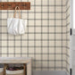 Purchase 4192-24479 Chesapeake Wallpaper, Twain Black Plaid - Plaid & Stripe1