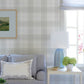 Purchase 4192-27693 Chesapeake Wallpaper, Cabin Check Grey Plaid - Plaid & Stripe1