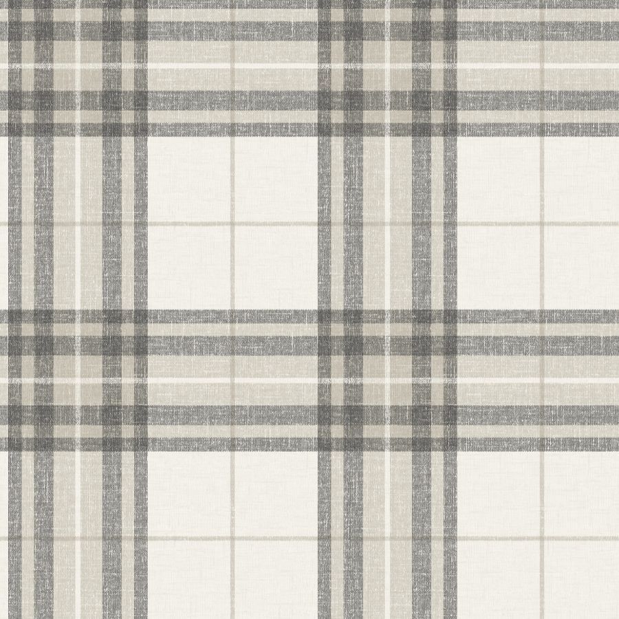 Purchase 4192-27694 Chesapeake Wallpaper, Cabin Check Charcoal Plaid - Plaid & Stripe