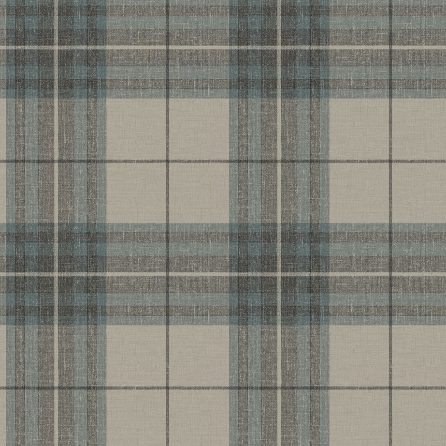 Purchase 4192-27695 Chesapeake Wallpaper, Cabin Check Teal Plaid - Plaid & Stripe