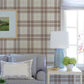 Purchase 4192-27696 Chesapeake Wallpaper, Cabin Check Rust Plaid - Plaid & Stripe1