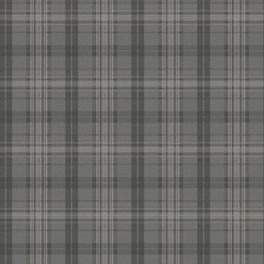 Purchase 4192-330215 Chesapeake Wallpaper, Austin Charcoal Plaid - Plaid & Stripe