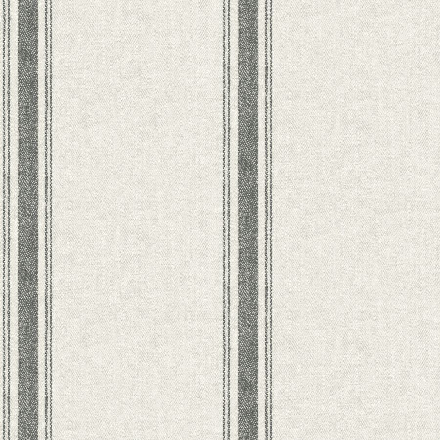 Purchase 4192-70066 Chesapeake Wallpaper, Linette Black Fabric Stripe - Plaid & Stripe