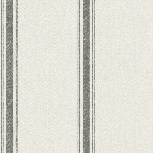 Purchase 4192-70066 Chesapeake Wallpaper, Linette Black Fabric Stripe - Plaid & Stripe