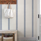 Purchase 4192-70067 Chesapeake Wallpaper, Linette Blue Fabric Stripe - Plaid & Stripe1