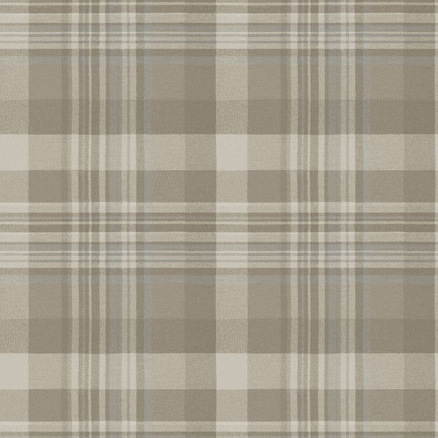 Purchase 4192-72633 Chesapeake Wallpaper, Dutton Plaid Light Brown Flannel - Plaid & Stripe