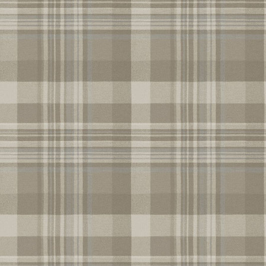 Purchase 4192-72633 Chesapeake Wallpaper, Dutton Plaid Light Brown Flannel - Plaid & Stripe