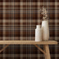 Purchase 4192-72636 Chesapeake Wallpaper, Dutton Plaid Rust Flannel - Plaid & Stripe1