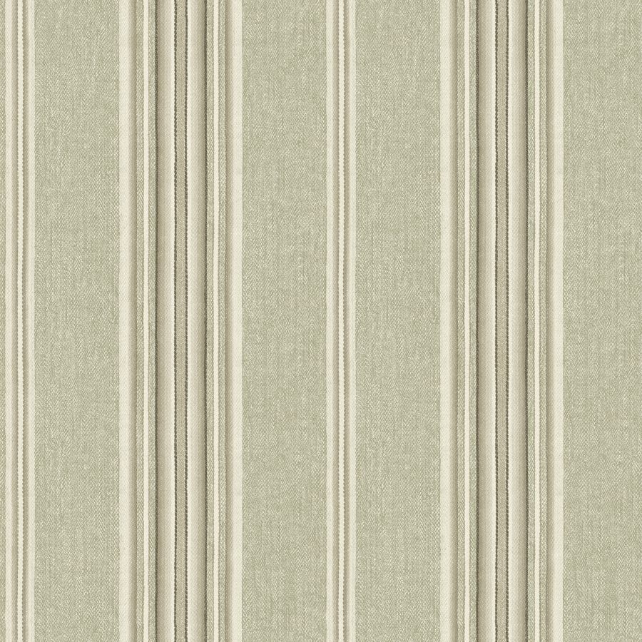 Purchase 4192-83121 Chesapeake Wallpaper, Calvados Moss Linen Stripe - Plaid & Stripe