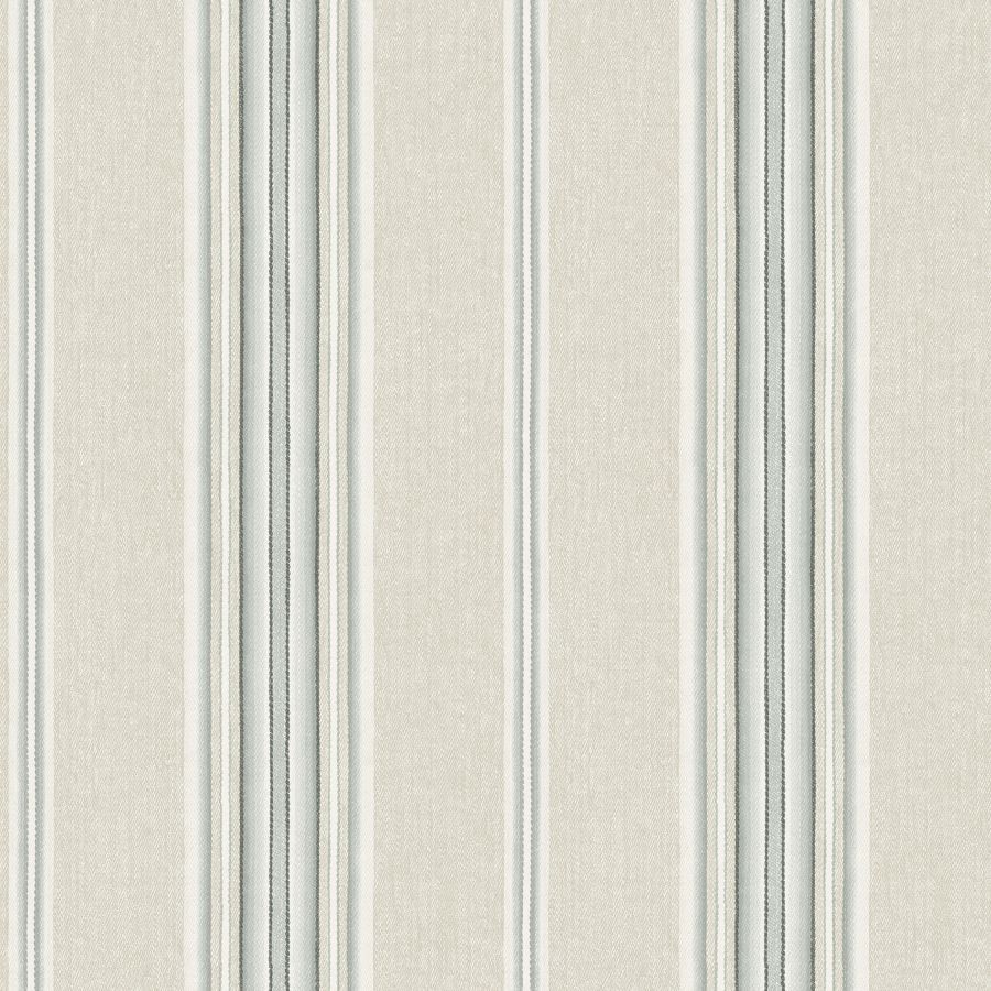 Purchase 4192-83122 Chesapeake Wallpaper, Calvados Turquoise Linen Stripe - Plaid & Stripe