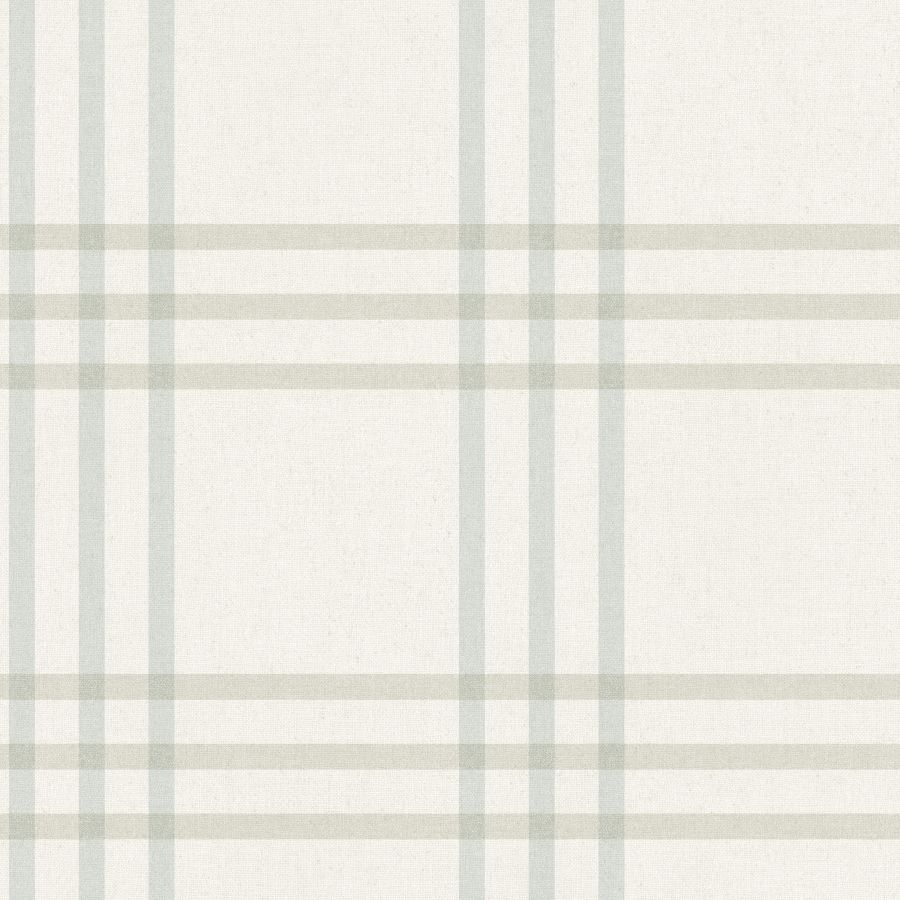 Purchase 4192-83400 Chesapeake Wallpaper, Fletcher Aqua Plaid - Plaid & Stripe