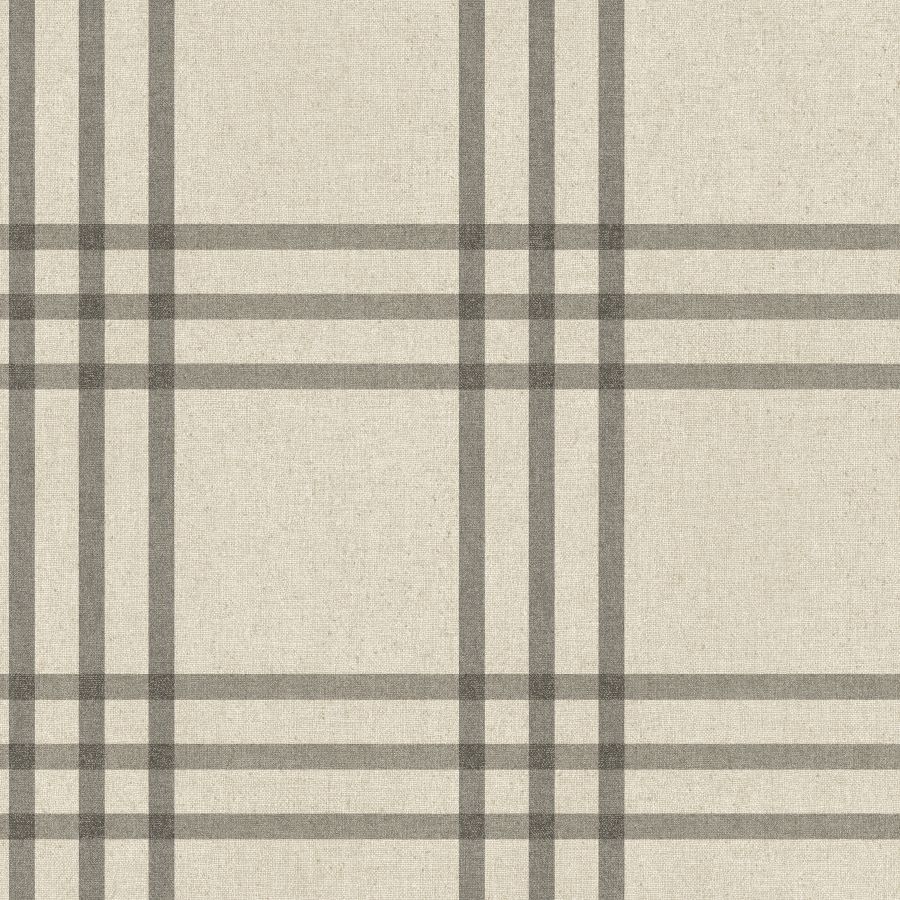 Purchase 4192-83403 Chesapeake Wallpaper, Fletcher Black Plaid - Plaid & Stripe
