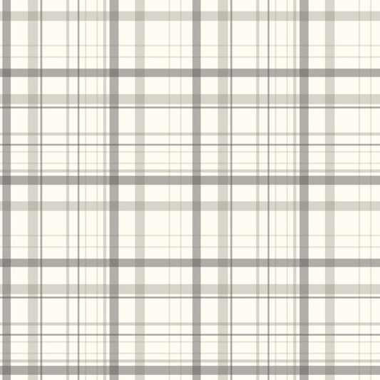 Purchase 4192-83409 Chesapeake Wallpaper, Burgess Charcoal Plaid - Plaid & Stripe