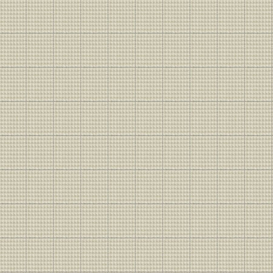 Purchase 4192-83414 Chesapeake Wallpaper, Prescott Taupe Glen Check - Plaid & Stripe