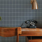Purchase 4192-83416 Chesapeake Wallpaper, Prescott Navy Glen Check - Plaid & Stripe1