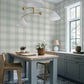 Purchase 4192-83419 Chesapeake Wallpaper, Thorpe Aqua Plaid - Plaid & Stripe1