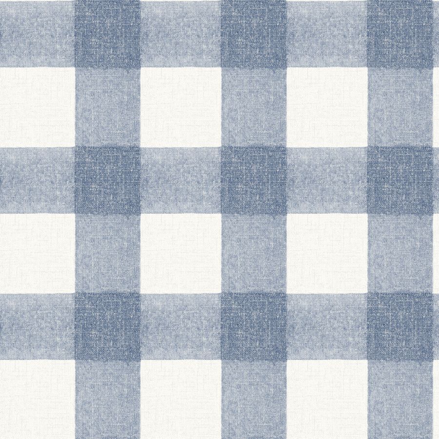 Purchase 4192-83420 Chesapeake Wallpaper, Thorpe Blue Plaid - Plaid & Stripe