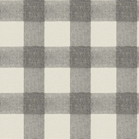 Purchase 4192-83421 Chesapeake Wallpaper, Thorpe Charcoal Plaid - Plaid & Stripe