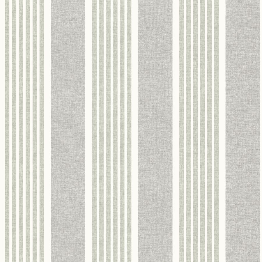 Purchase 4192-83432 Chesapeake Wallpaper, Bingley Green Embellished Stripe - Plaid & Stripe