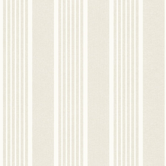 Purchase 4192-83433 Chesapeake Wallpaper, Bingley Beige Embellished Stripe - Plaid & Stripe