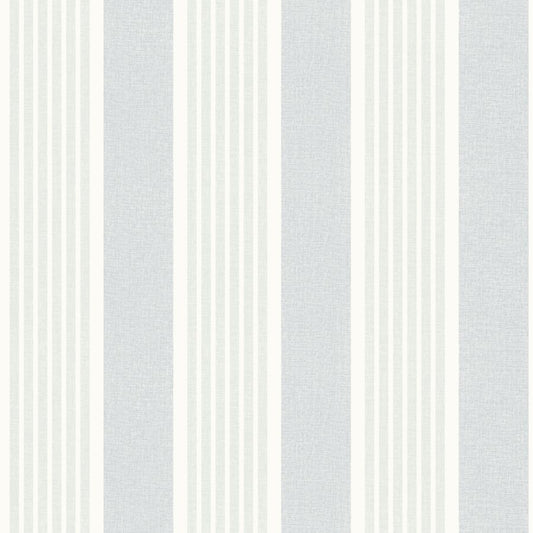 Purchase 4192-83436 Chesapeake Wallpaper, Bingley Light Blue Embellished Stripe - Plaid & Stripe
