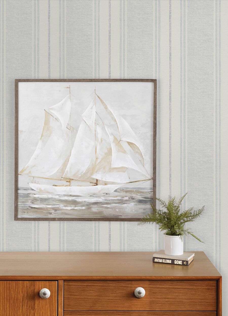 Purchase 4192-83439 Chesapeake Wallpaper, Maddox Sky Blue Flannel Stripe - Plaid & Stripe12