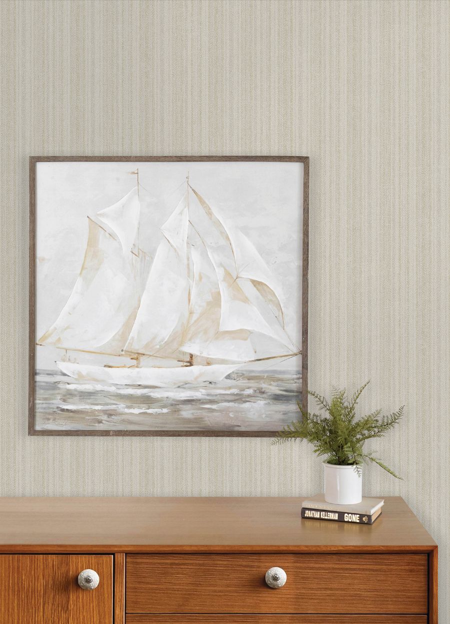 Purchase 4192-83445 Chesapeake Wallpaper, Stokes Beige Chevron Stripe - Plaid & Stripe12