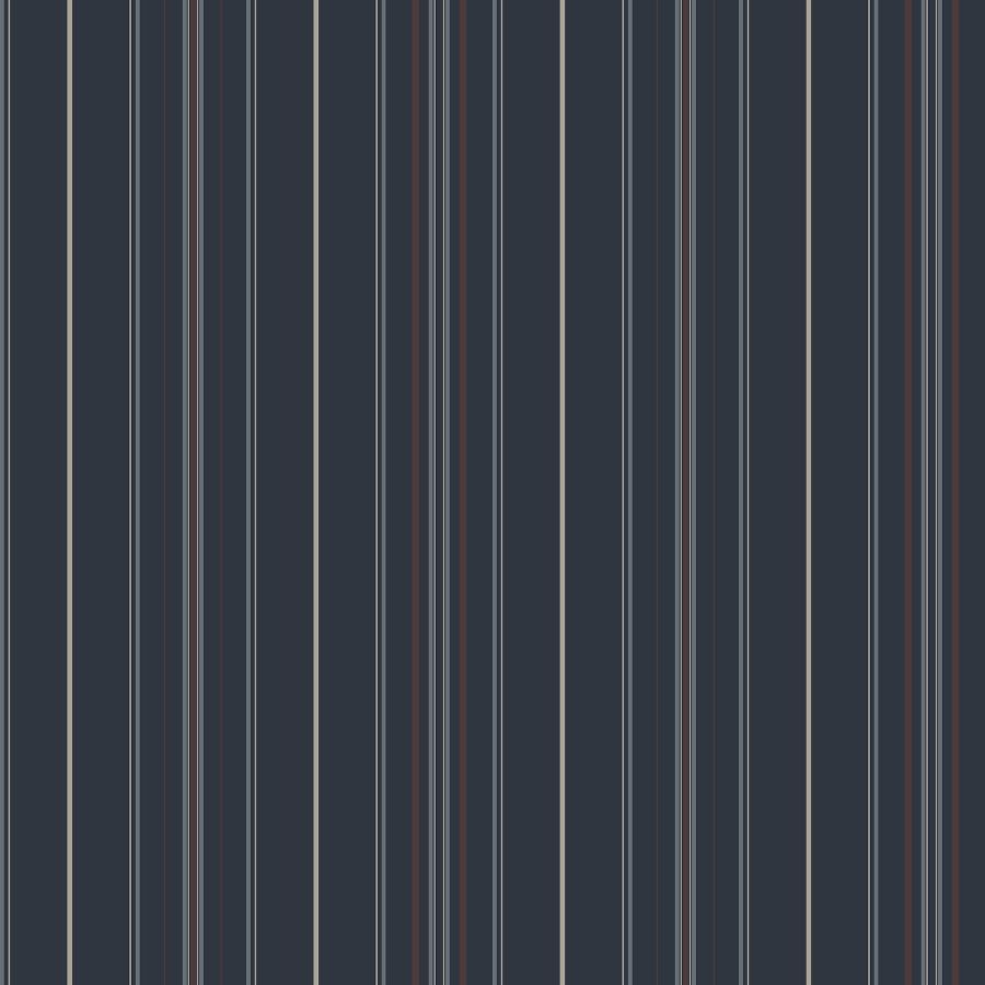 Purchase 4192-83450 Chesapeake Wallpaper, Lascelle Navy Modern Pinstripe - Plaid & Stripe