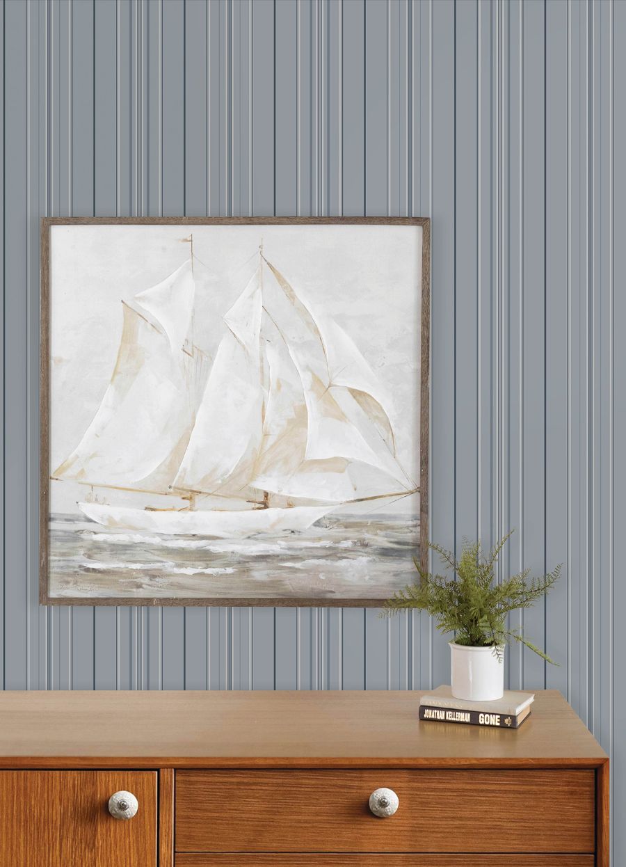 Purchase 4192-83452 Chesapeake Wallpaper, Lascelle Light Blue Modern Pinstripe - Plaid & Stripe12