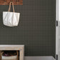 Purchase 4192-83457 Chesapeake Wallpaper, Fox Hollow Charcoal Dashed Plaid - Plaid & Stripe1
