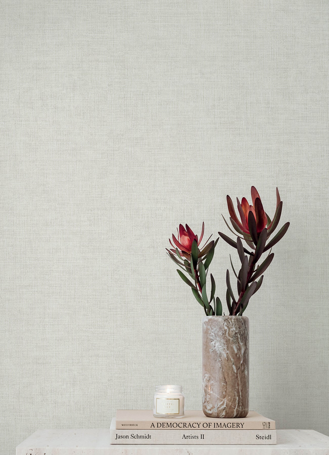 Purchase 4193-7400 A-Street Wallpaper, Alba Pearl Open Weave - Portofino1