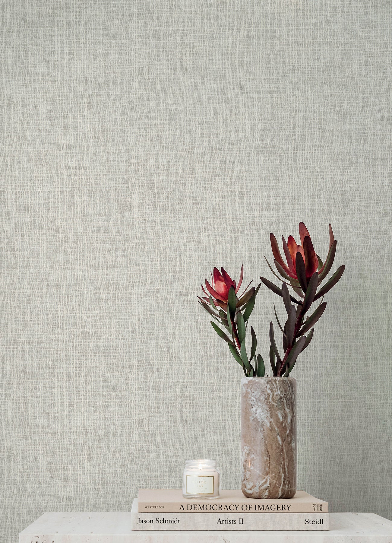 Purchase 4193-7401 A-Street Wallpaper, Alba Lavender Open Weave - Portofino1