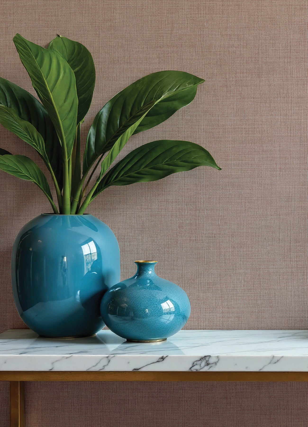 Purchase 4193-7407 A-Street Wallpaper, Alba Rose Open Weave - Portofino12