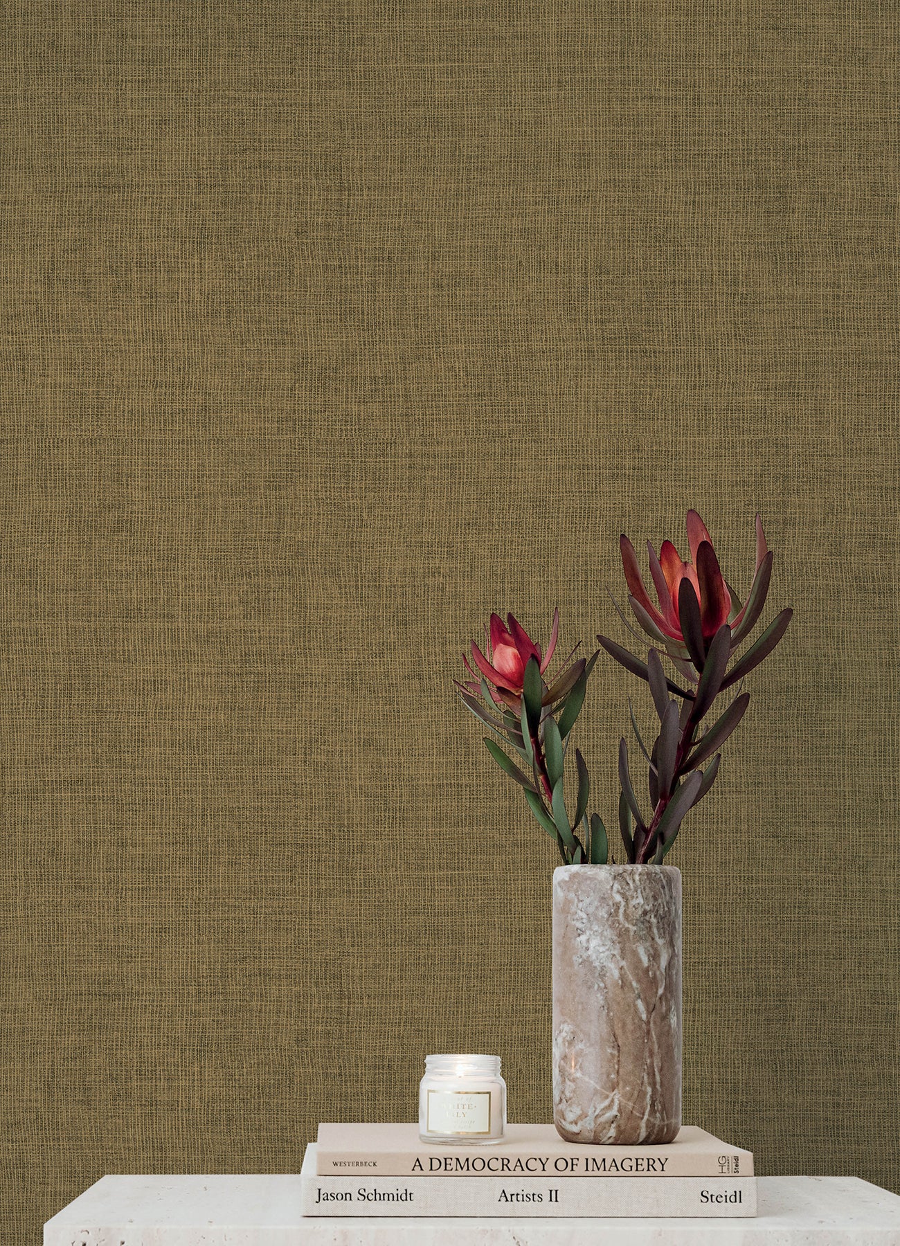 Purchase 4193-7408 A-Street Wallpaper, Alba Bronze Open Weave - Portofino1