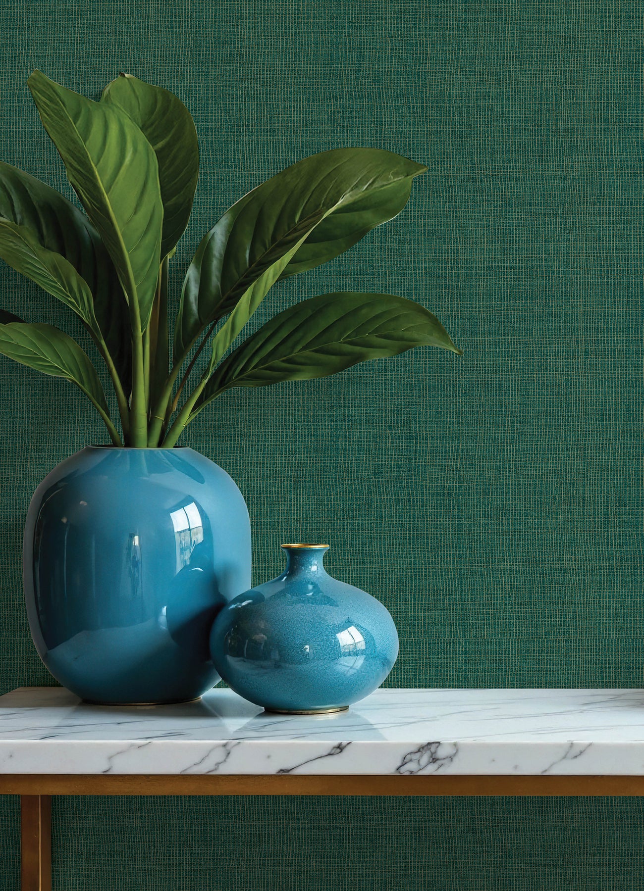Purchase 4193-7413 A-Street Wallpaper, Alba Evergreen Open Weave - Portofino12