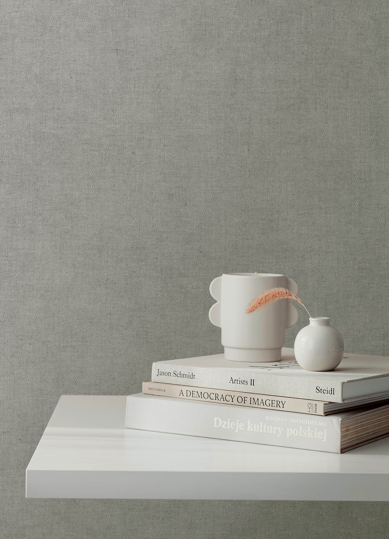 Purchase 4193-7424 A-Street Wallpaper, Nuovo Grey Faux Linen - Portofino1